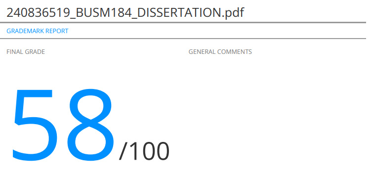Original professor marks for Computer Science - Algorithm Design at Imperial College London